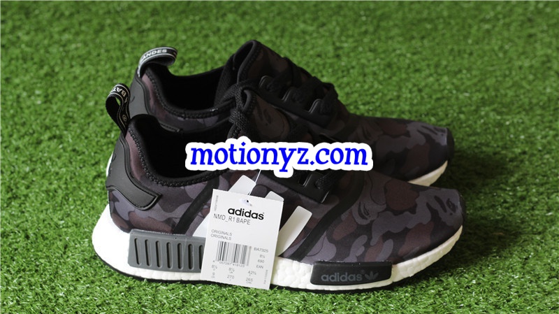 Best Version Adidas NMD R1 Bape Camo Black